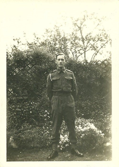 Gunner Felix Roland Johnson: wearing his World War Two uniform. 6 Halstead Road, Lexden, Colchester, Essex. Courtesy/© of The Felix R. Johnson Collection,
